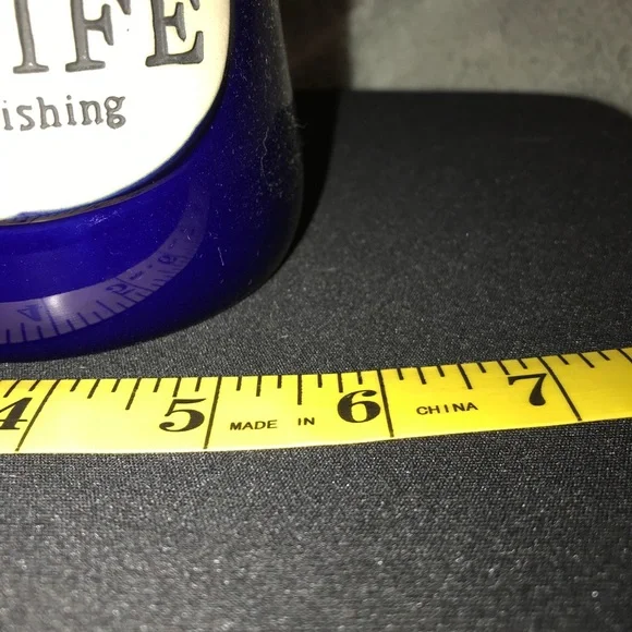 I Love My Wife -Stoneware 18 oz Fishing Coffee Cup Mug, Cobalt Blue. NWOT - Picture 3 of 5